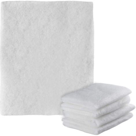 Dunstabzugshaubenfilter, 12er-Pack, zum Zuschneiden, fusselfrei, fettabweisend, 43 x 45 cm, weiß