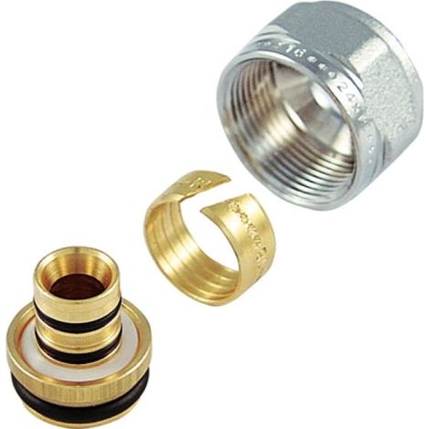 ADATTATORE CROMATO PER MULTISTRATO PASSO 1/2&quot x 16 16 x 2