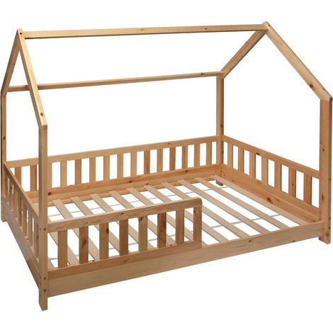 Cama cabaña infantil «Bosco» - madera 90 x 190 cm - Atmosphera créateur d'intérieur