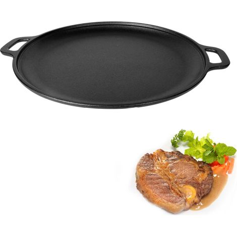 Poêle fonte pré-assaisonnée 27,5 cm – Fabriquée aux États-Unis – Sans revêtement chimique – Tous feux (gaz, induction, four, grill, flamme)