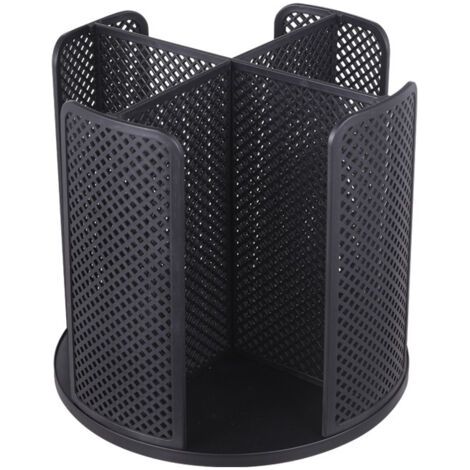 QORVA-Porte-gobelet en plastique noir, 23,522 cm, comptoir de bar avec compartiments, distributeur de gobelets, porte-gobelet rotatif. (1/5)
