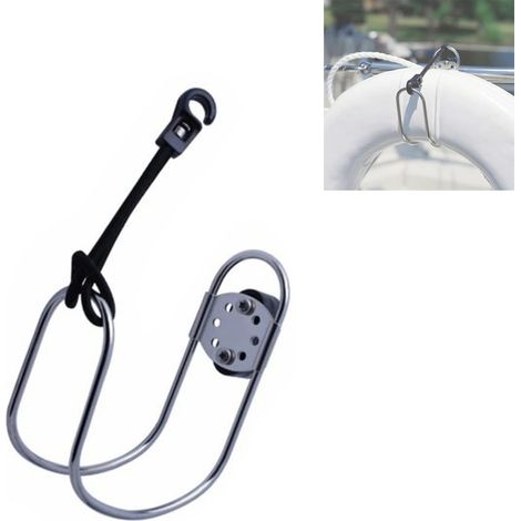 Support de bouée de sauvetage en acier inoxydable, fixations pour bateau et yacht, équipement de sécurité marine (1/5)