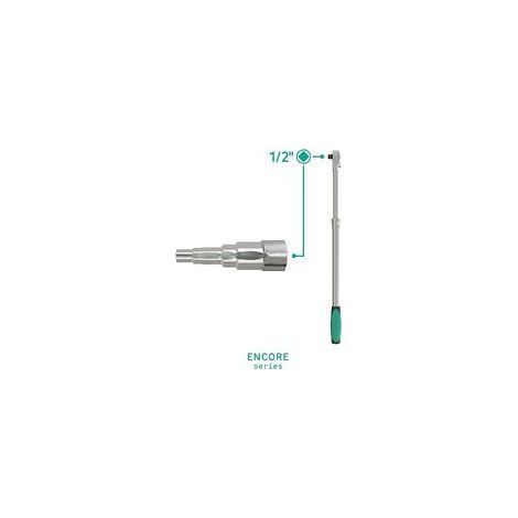 Clé de montage étagée 1/2' – Douille carrée 5 tailles – Acier au chrome vanadium – Compatible cliquet 1/2 pouce pour sanitaires et radiateurs (1/4)