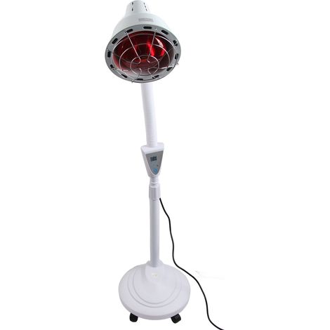 Lampe de soin infrarouge sur pied 275W, thérapie par chaleur, soulagement des douleurs, peau éclatante, hauteur réglable, prise UE 220-240V (1/5)