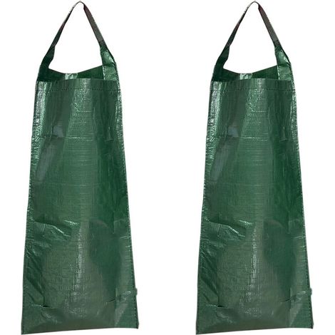 Sac de culture fraises suspendu à 8 trous adapté aux sacs tomates et poivrons 2pcs Vert (1/5)