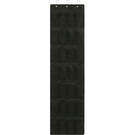 Sac de rangement suspendu pour porte,pour sous-vêtements et culottes, sac de rangement multifonctionnel,Noir [28 compartiments]