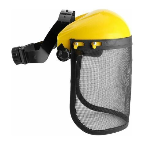 Casque de Sécurité Visière Maille Professionnel , Travaux Forestiers Casque Acier Réglable Masque Complet Léger Anti-Bruit pour Tronçonneuse Débroussailleu Jardinage Outils (1/5)