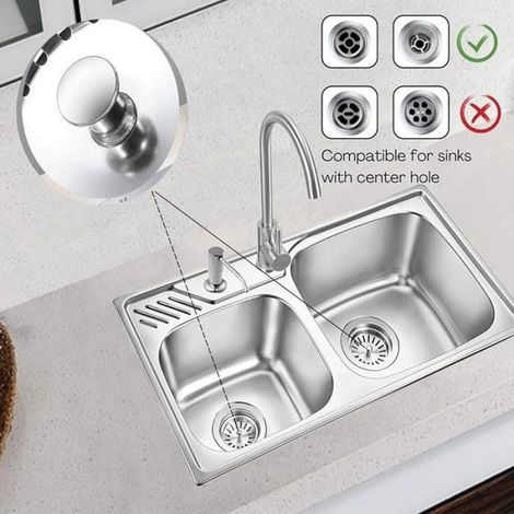 Bouchon De Vidange - 75 mm - Acier Inoxydable 304 - Pour Évier Cuisine - 1 Pièce (1/5)