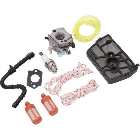 Kit de remplacement pour carburateur de tronçonneuse : bougie d'allumage, filtre à carburant, joint et durite pour les modèles 028, 028AV, 028WB, 028Q et 028W. (1/5)
