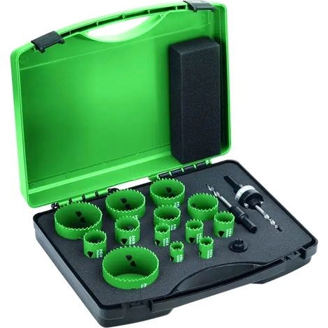 Ensemble de forets aux diamants universels HiKOKI 4101074 HSS bimatériaux TPI4/6 16el 19-76mm (1/2)