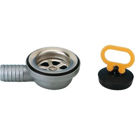 Bonde évier inox coudée à emboîtement par tétine – Sortie diamètre 25 mm – Conçue pour espaces confinés – Installation rapide et facile – (1/3)