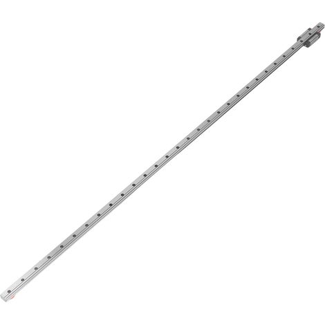 Rail de guidage linéaire miniature en acier avec palier et bloc chariot pour équipements miniaturisés, 600 mm (1/5)