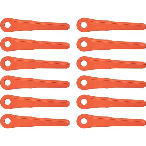 12 Schneidmesser, robuster Kunststoff, Artikelnummer 4002 007 1000, für Stihl Freischneider (1/5)