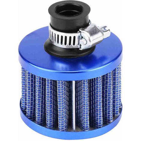 Kit de filtro de admisión de aire frío universal para coche de 12 mm, cubierta de ventilación de Carter, reniflard bleu (1/5)