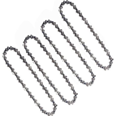 Juego de 4 piezas de barra guía y cadena para motosierra, cadenas de 6 pulgadas y 1/4 de pulgada, 37 eslabones de transmisión, 15 cm (1/5)