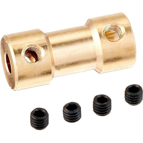 Coupleur d'arbre de couplage en laiton pour moteur d'avion RC de 3 mm à 5 mm -