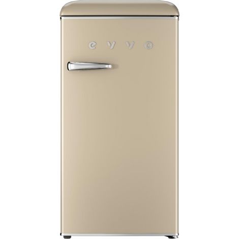 EVVO Petit réfrigérateur rétro, capacité 84 L + 11 L de congélateur, design vintage, basse consommation, silencieux, contrôle d (1/5)