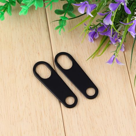 2 supports de phares antibrouillard noirs pour moto custom Bobber (1/5)
