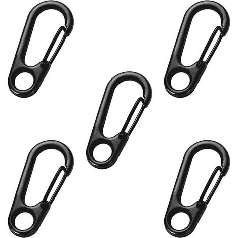 [JAMAIS UTILISÉ]Mini Mousqueton Clip, 5 Pièces Mini Clip Mousqueton, Ressort Mousqueton Crochet Porte-clés Fermoirs, Mini Mousquetons Clips, pour Camping, Randonnée (1/4)