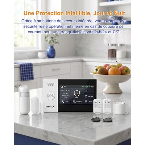 Wireless Home Alarm Kit, WiFi + 4G Alarm (1/4)