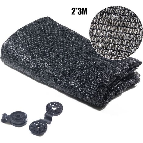 Bâche de protection solaire à 40 %, maille noire résistante aux UV, légère et respirante, idéale pour les fleurs et les plantes de jardin. (1/5)