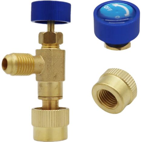 Válvula de seguridad para refrigerante, construcción de cobre, conexiones estancas, R22 R22-1 (1/2)