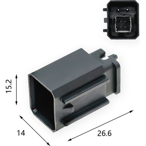 Reversing camera USB-A automotive connector plug wiring harness male and female plug (domestic) (1/4)