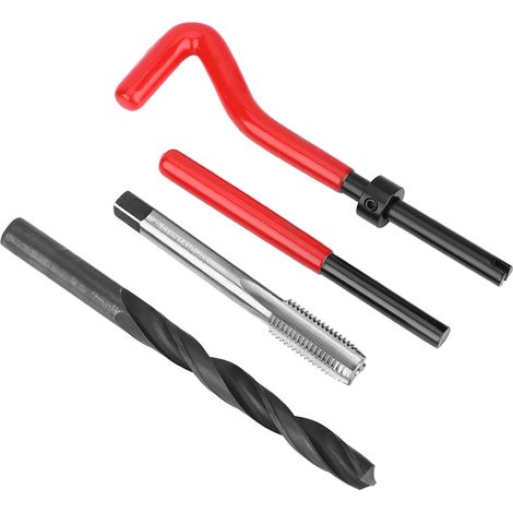 Kit de réparation de filetage 17 pièces en acier inoxydable, clé à tarauder hélicoïdale, outil d'insertion filetée M10x1,5 (1/5)