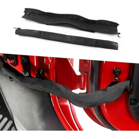 Lot de 2 sangles de restriction de porte automobile, limiteur de porte réglable, 1,9 x 39 cm, protection de peinture de porte, accessoires de positionneur coupe-vent, compatibles avec Wrangler (1/5)