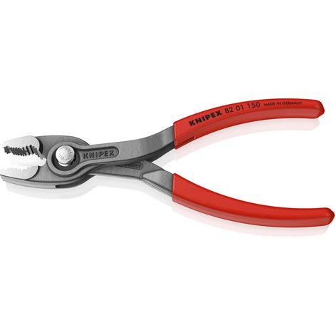 KNIPEX 82 01 150 TwinGrip® Pinza con capacità di presa frontale e laterale Rivestita in plastica antiscivolo bonderizzata grigia 150 mm