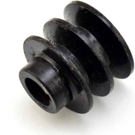 Poulie courroie trapézoïdale double rainure - 1 pièce - Fonte robuste - Alésage 20mm pour moteurs thermiques - Usage ATV et karting - Ø35mm (1/5)