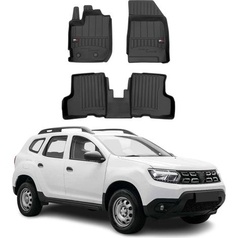 OMAC Tapis de Sol sur Mesure Noir Compatible avec Dacia Duster II 2021-2024 3 pcs en TPE (1/5)