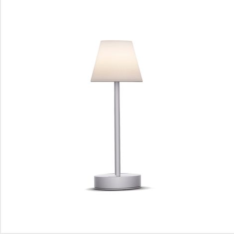 LOLA SLIM 30 cm Lámpara de mesa con batería recargable. Luz LED cálida. Fabricada en España