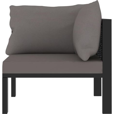 idaXL Divano Angolare Modulare Bracciolo Sinistro Polyrattan