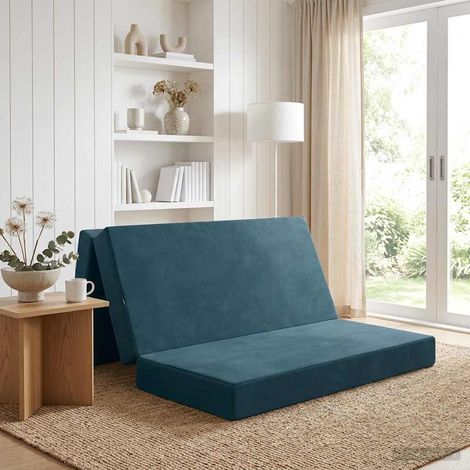 Sofá Cama Plegable 140 x 67 x 45 cm Azul