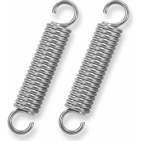 Traction Spring 60 mm Tension Springs with Hooks Stainless Steel Springs Wire Diameter 2 mm Outer Diameter 12 mm Force 12 kg (1/4)