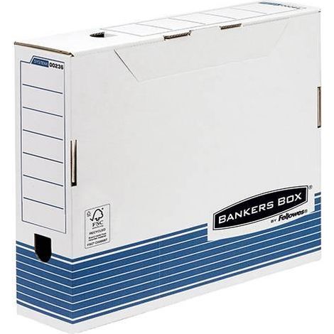 Fellowes System Caja de Archivo Definitivo 100mm A3.
Características:
-Sistema patentado de automontaje Fastfold
-Ideal para archivo formato A3
-Cier