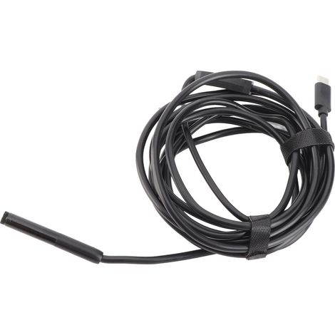 Endoscopio de inspección de alta fidelidad de 8 mm y 2 MP con Wi-Fi y luz LED para smartphones (cable de 3 m, IP67, ABS negro) (1/5)