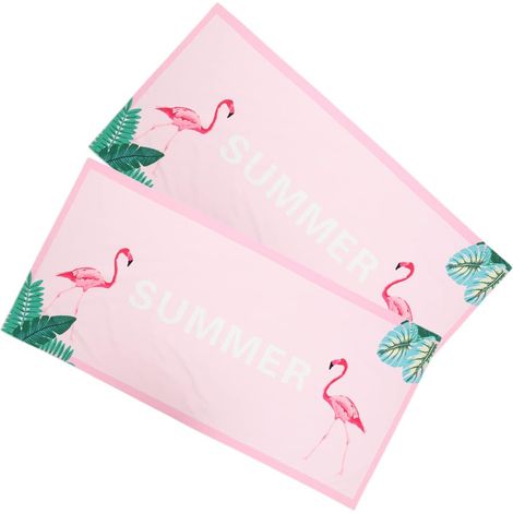 Serviette de plage à séchage rapide, grande taille, en microfibre, lot de 2. (1/5)