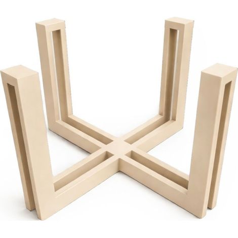 Portapiatti beige, organizer da cucina, contenitore per stoviglie