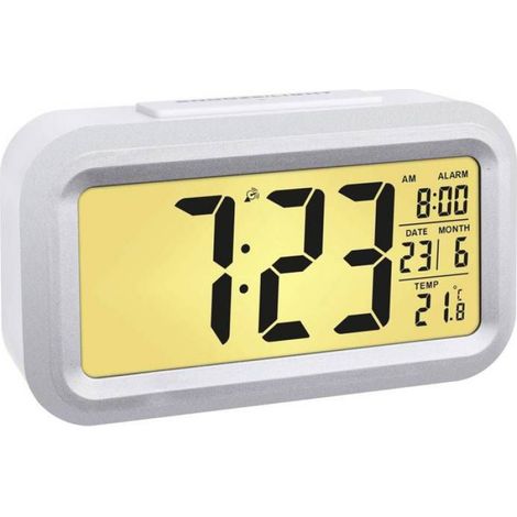 Radio-réveil - TFA Dostmann - Lumio plus - Blanc - Dimensions: 15x11,4x5,4 cm - Horloge intégrée (1/3)