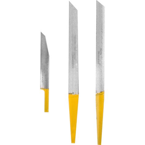 3 pièces Outil de Gravure pour Bijoux Métal - Ciseaux Plats, Ronds et Biseautés