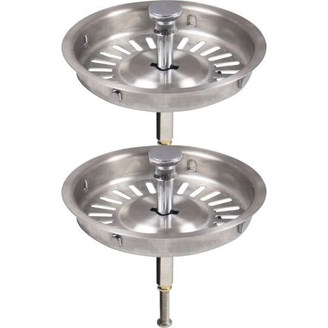 Lot de 2 bouchons de vidange pour évier ancien, diamètre 92 mm / 9,2 cm (1/5)