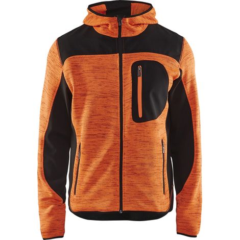 BLAKLADER Chaqueta con capucha T.M - NARANJA FLUO/NOIR - 493021175399-M