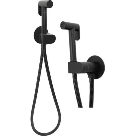 BIDET MITIGEUR ENCASTRÉ NOIR SALLE DE BAIN MINIMALISTE LAITON MORI (1/5)