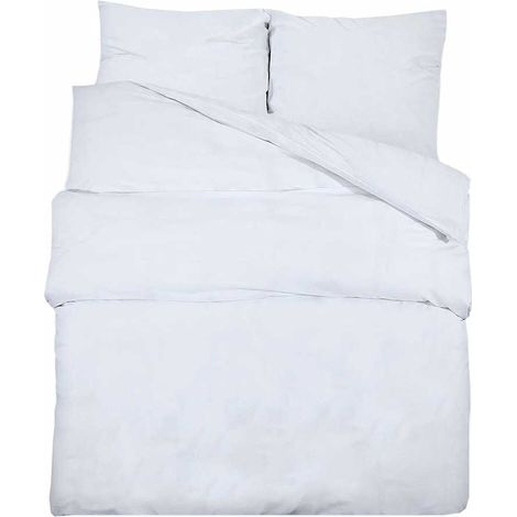 Maison Exclusive - Set Copripiumino Bianco 155x220 cm in Cotone