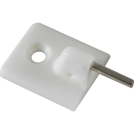 ganci adesivi per bacchette tenda in plastica bianca 4 pz.