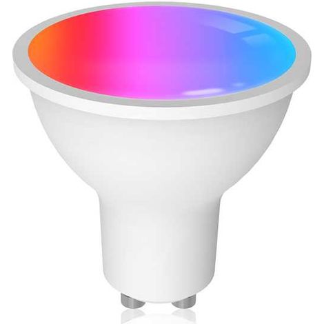 Lampada Led Matter GU10, RGB+CW, Matter WIFI 2.4G, TUYA, Smart Life, Apple Home, Google Home, Alexa, SmartThings, AC 90-250V, 50/60HZ, 5W, 50X55mm, IP20, MU11005