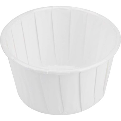 Grands Moules à Muffins en Silicone - Paquet de 100 - Cuisson à Chaud pour Cupcakes, Muffins et Desserts - Moules de Cuisson écologiques, Réutilisables et Antiadhésifs (WHITE),White,White (1/5)