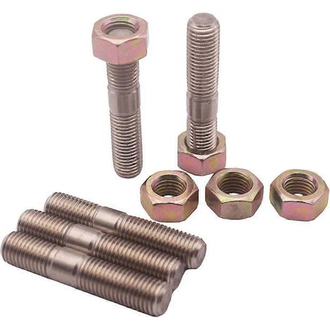 5 écrous à goujon M10x1,25 mm de 50 mm pour turbos TD05H et TD06 (1/5)
